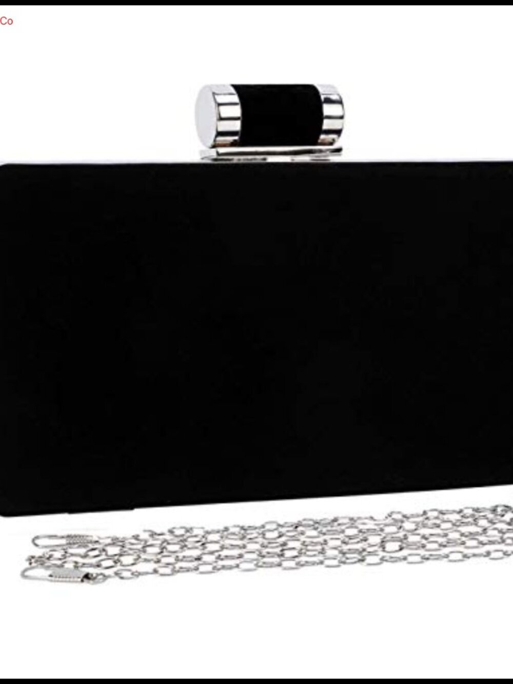 Velvet Suede Evening Clutch with 2 Removable Chains Wristlet Crossbody